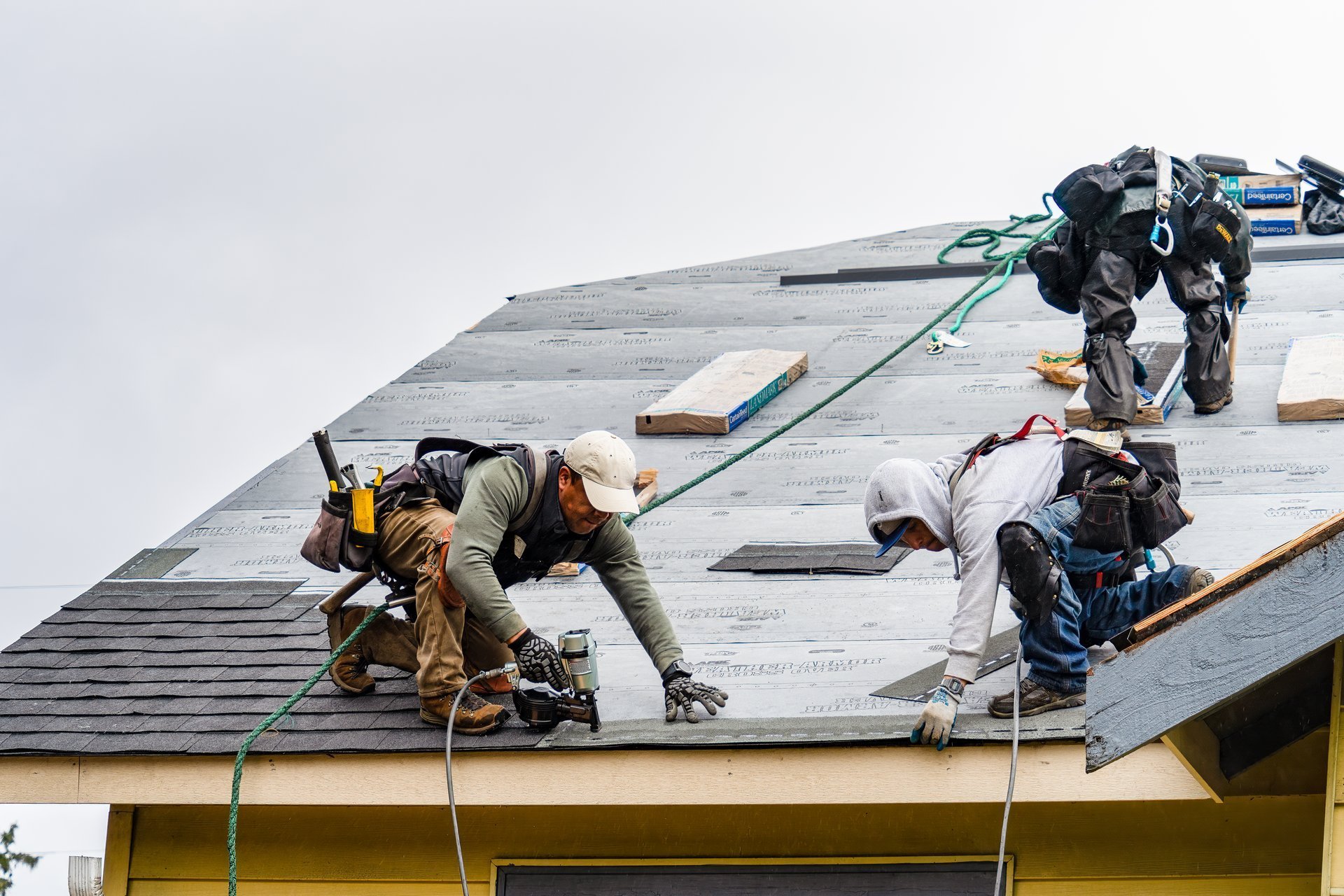 Storm damage roof repair